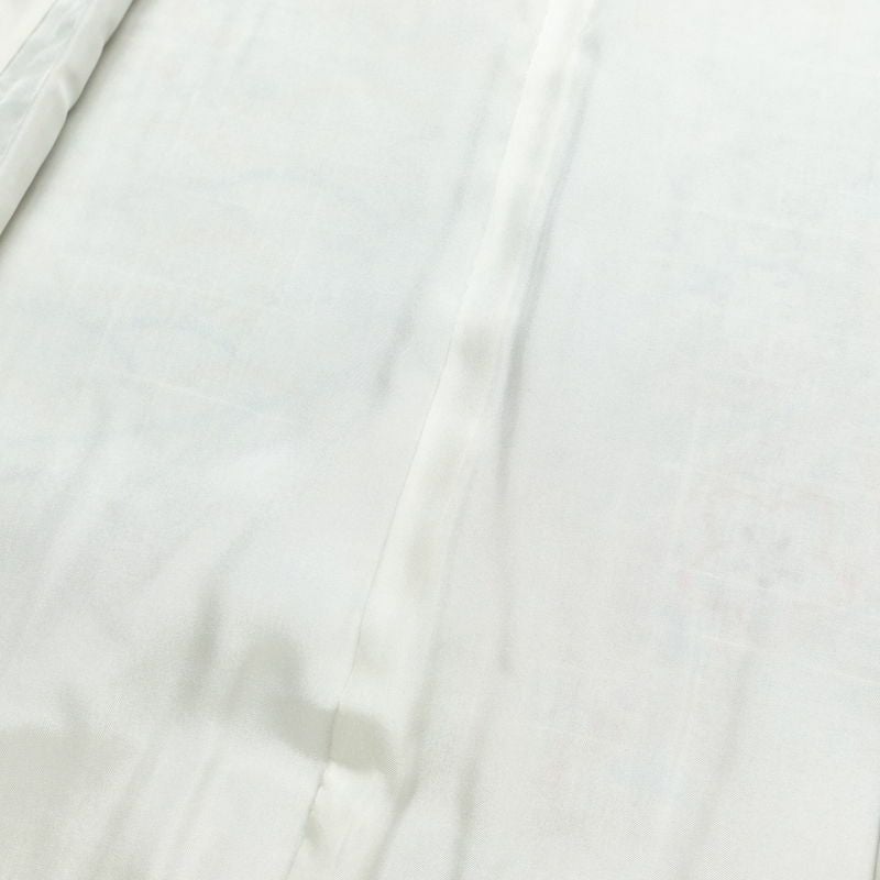 小紋 良品 紬地 しつけ糸付き 正絹 古典柄 袷仕立て 身丈164cm 裄丈66cm 金彩 着物 青・紺_画像18