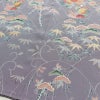 訪問着 良品 しつけ糸付き 正絹 木の葉・植物柄 袷仕立て 身丈165.5cm 裄丈66.5cm 共八掛 金彩 フォーマル 着物 紫・藤色_画像10