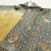 訪問着 良品 正絹 花柄 袷仕立て 身丈159.5cm 裄丈64cm 箔 金彩 フォーマル 着物 黄・黄土色_画像16