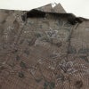 大島紬 良品 純泥染 証紙あり 正絹 木の葉・植物柄 袷仕立て 身丈159.5cm 裄丈63cm 着物 茶_画像14