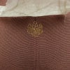 色留袖 美品 金駒刺繍 一つ紋付き 正絹 人物・動物柄 袷仕立て 身丈158cm 裄丈65cm 箔 刺繍 一部しつけ糸付き 金糸 フォーマル 扇子 着物 茶_画像13