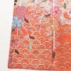 訪問着 美品 正絹 花柄 袷仕立て 身丈158.5cm 裄丈65cm 箔 金彩 フォーマル 華やか 着物 ピンク_画像12