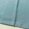 色無地 美品 しつけ糸付き 縮緬 一つ紋付き 正絹 木の葉・植物柄 袷仕立て 身丈158.5cm 裄丈65.5cm 共八掛 フォーマル 着物 青・紺_画像10