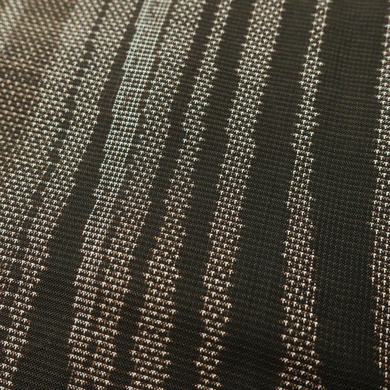 大島紬 良品 証紙なし 正絹 縞柄・線柄 袷仕立て 身丈158cm 裄丈65.5cm 着物 茶_画像7