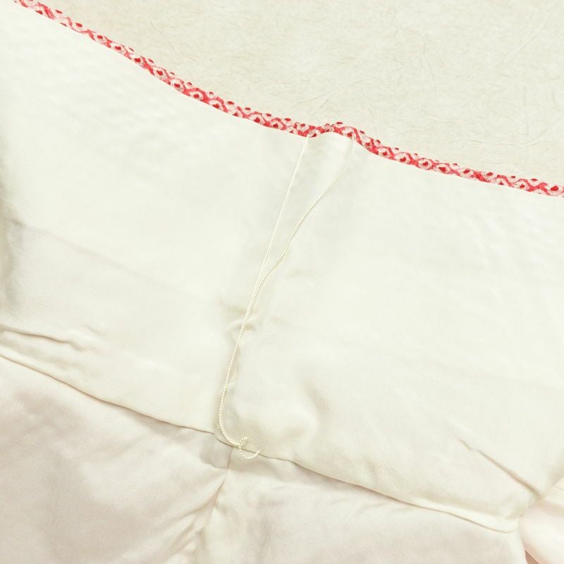 小紋 良品 しつけ糸付き 絞り 総絞り 正絹 古典柄 袷仕立て 身丈158.5cm 裄丈64.5cm 着物 ピンク_画像19