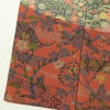 訪問着 良品 三橋観雪 落款入り 縮緬 正絹 木の葉・植物柄 袷仕立て 身丈165cm 裄丈68.5cm フォーマル 着物 多色使い_画像11