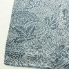 小紋 良品 しつけ糸付き 正絹 花柄 袷仕立て 身丈167cm 裄丈68.5cm 着物 青・紺_画像12