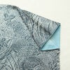 小紋 良品 しつけ糸付き 正絹 花柄 袷仕立て 身丈167cm 裄丈68.5cm 着物 青・紺_画像14