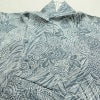 小紋 良品 しつけ糸付き 正絹 花柄 袷仕立て 身丈167cm 裄丈68.5cm 着物 青・紺_画像16