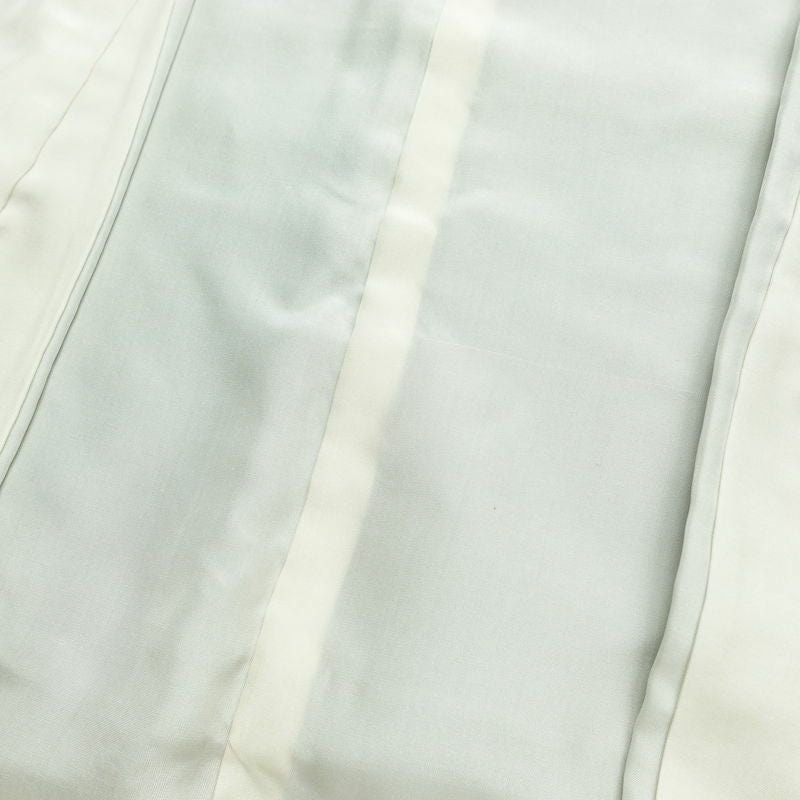 小紋 良品 しつけ糸付き 正絹 花柄 袷仕立て 身丈167cm 裄丈68.5cm 着物 青・紺_画像18