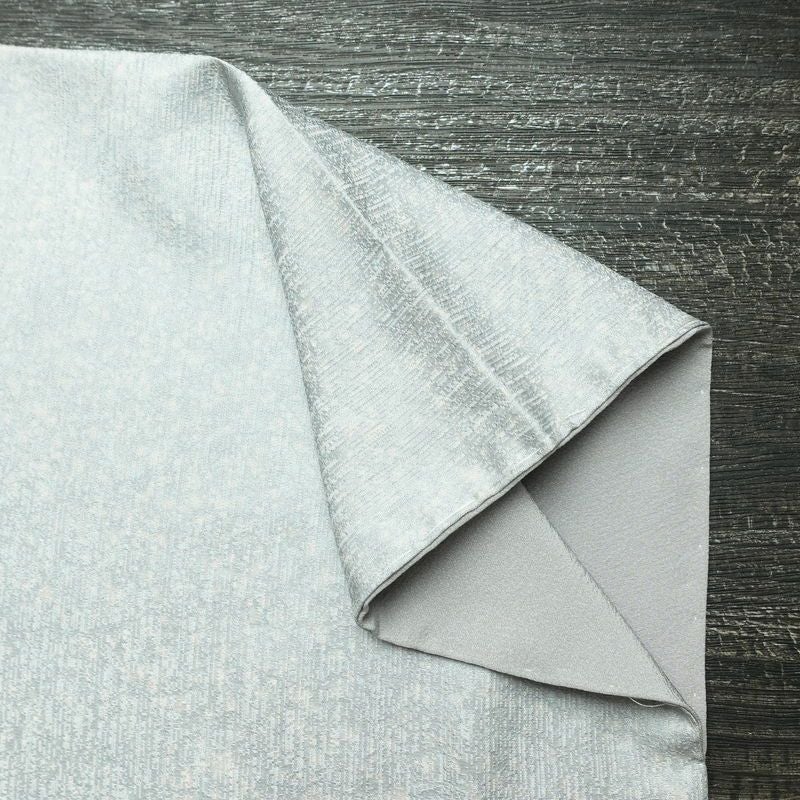 付け下げ 美品 スワトウ刺繍 正絹 木の葉・植物柄 袷仕立て 身丈159cm 裄丈65.5cm 刺繍 一部しつけ糸付き フォーマル 着物 青・紺_画像14