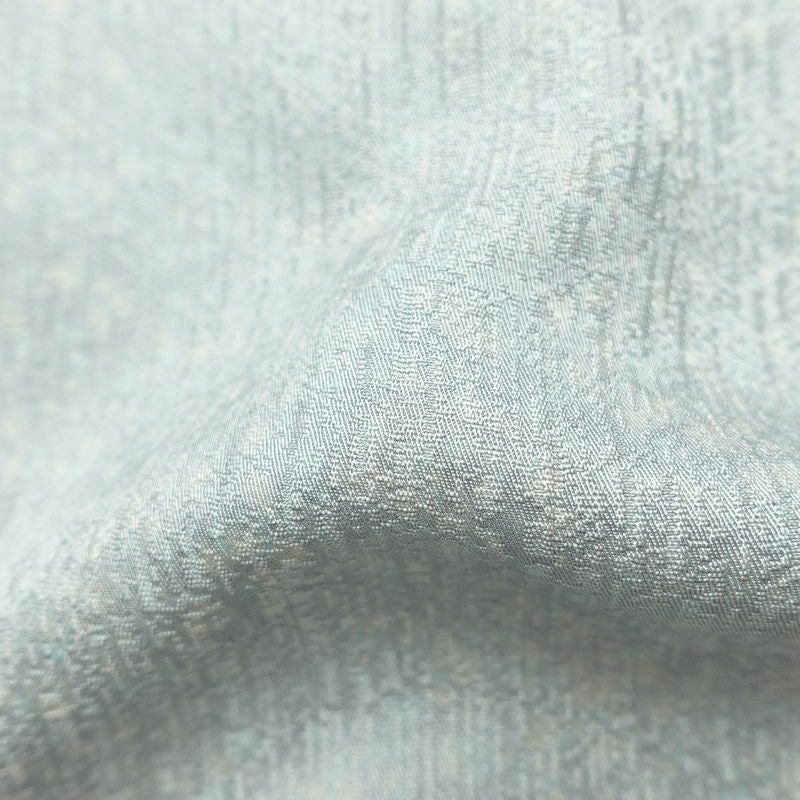 付け下げ 美品 スワトウ刺繍 正絹 木の葉・植物柄 袷仕立て 身丈159cm 裄丈65.5cm 刺繍 一部しつけ糸付き フォーマル 着物 青・紺_画像21