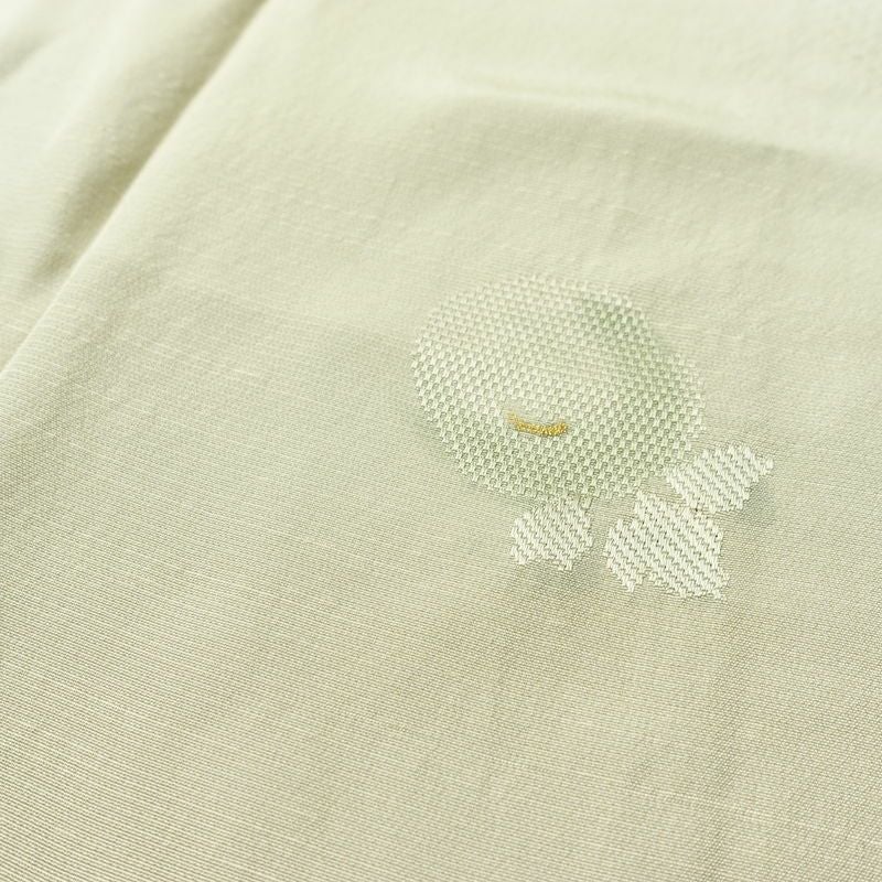 長襦袢 良品 正絹 花柄 袖無双・胴抜き 身丈123.5cm 裄丈67cm ベージュ_画像8