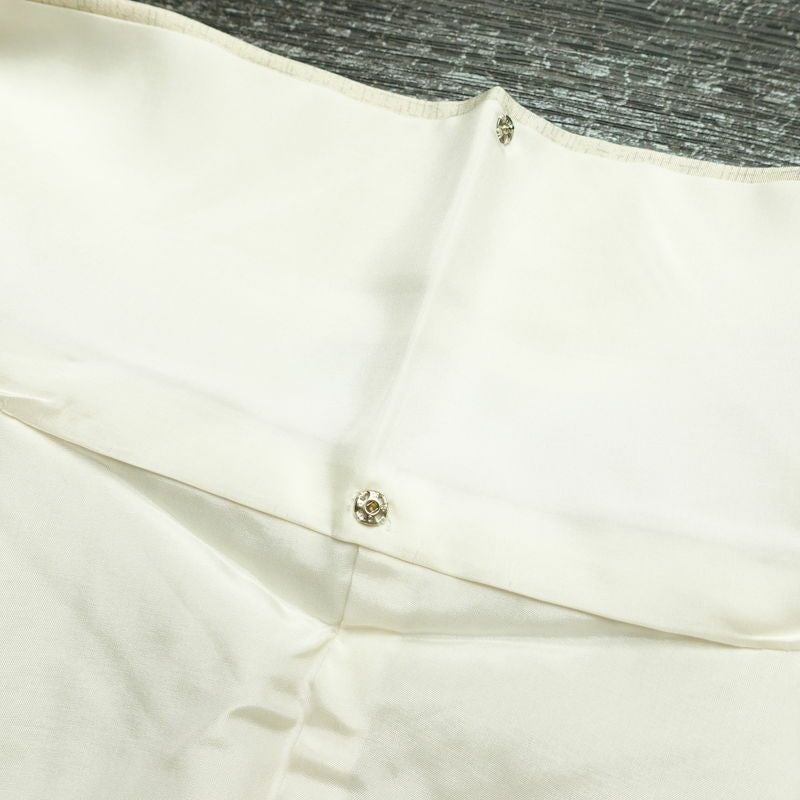 小紋 良品 飛び柄 正絹 花柄 袷仕立て 身丈158cm 裄丈65.5cm 着物 クリーム_画像20