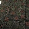 小紋 良品 総柄 正絹 花柄 袷仕立て 身丈156cm 裄丈65cm 菊 着物 黒_画像5
