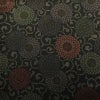 小紋 良品 総柄 正絹 花柄 袷仕立て 身丈156cm 裄丈65cm 菊 着物 黒_画像6