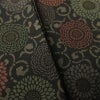 小紋 良品 総柄 正絹 花柄 袷仕立て 身丈156cm 裄丈65cm 菊 着物 黒_画像10