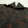 小紋 良品 総柄 正絹 花柄 袷仕立て 身丈156cm 裄丈65cm 菊 着物 黒_画像16