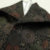 小紋 良品 総柄 正絹 花柄 袷仕立て 身丈156cm 裄丈65cm 菊 着物 黒_画像17