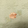 付け下げ 正絹 その他の柄 袷仕立て 身丈156cm 裄丈65.5cm 刺繍 金糸 フォーマル 着物 緑・うぐいす色_画像8