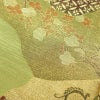 付け下げ 良品 金駒刺繍 正絹 古典柄 袷仕立て 身丈159.5cm 裄丈64.5cm 箔 フォーマル 着物 緑・うぐいす色_画像9