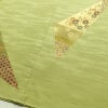 付け下げ 良品 金駒刺繍 正絹 古典柄 袷仕立て 身丈159.5cm 裄丈64.5cm 箔 フォーマル 着物 緑・うぐいす色_画像12