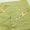 付け下げ 良品 金駒刺繍 正絹 古典柄 袷仕立て 身丈159.5cm 裄丈64.5cm 箔 フォーマル 着物 緑・うぐいす色_画像13