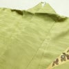 付け下げ 良品 金駒刺繍 正絹 古典柄 袷仕立て 身丈159.5cm 裄丈64.5cm 箔 フォーマル 着物 緑・うぐいす色_画像16