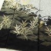 訪問着 良品 ろうけつ染め 正絹 木の葉・植物柄 袷仕立て 身丈173cm 裄丈69.5cm 箔 金彩 フォーマル 着物 グレー_画像4