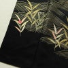 訪問着 良品 ろうけつ染め 正絹 木の葉・植物柄 袷仕立て 身丈173cm 裄丈69.5cm 箔 金彩 フォーマル 着物 グレー_画像11
