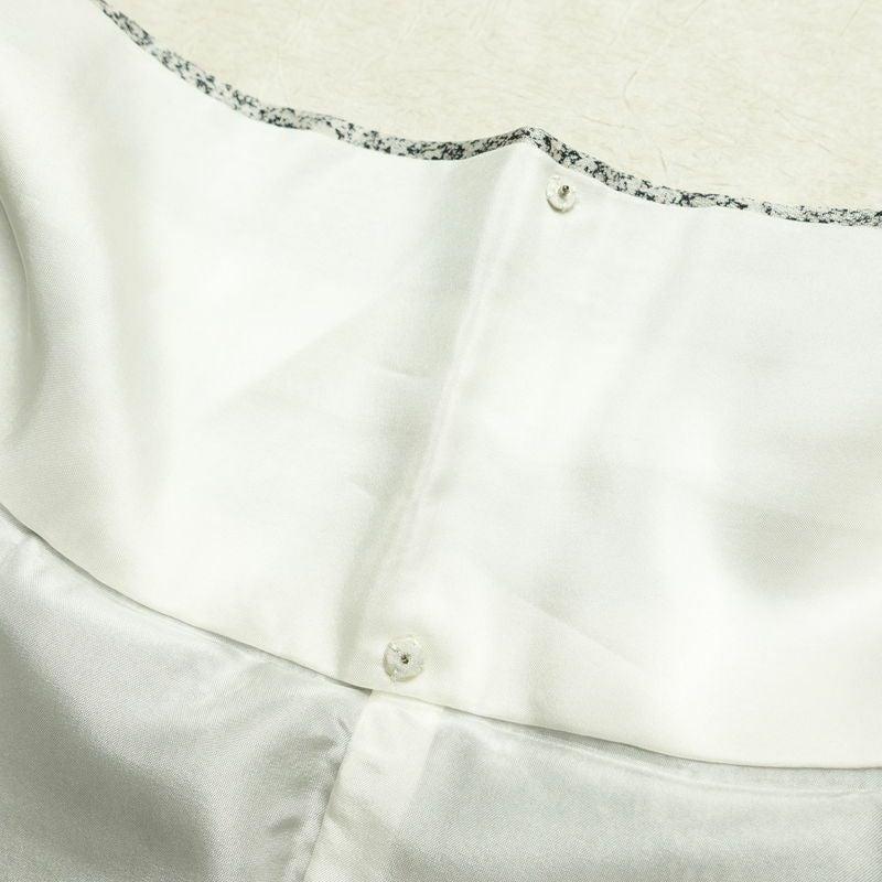 訪問着 良品 ろうけつ染め 正絹 木の葉・植物柄 袷仕立て 身丈173cm 裄丈69.5cm 箔 金彩 フォーマル 着物 グレー_画像21