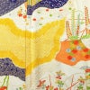 小紋 しつけ糸付き 綸子 正絹 古典柄 袷仕立て 身丈155.5cm 裄丈67.5cm 箔 金彩 着物 クリーム_画像6