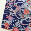 小紋 良品 縮緬 総柄 正絹 袷仕立て 身丈158cm 裄丈67.5cm 着物 青・紺_画像12
