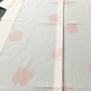 長襦袢 美品 しつけ糸付き 縮緬 正絹 花柄 袖無双・胴抜き 身丈134.5cm 裄丈65.5cm ピンク_画像5