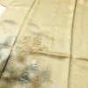 付け下げ 正絹 風景柄 袷仕立て 身丈157cm 裄丈65.5cm 箔 金彩 金糸 フォーマル 着物 ベージュ_画像5