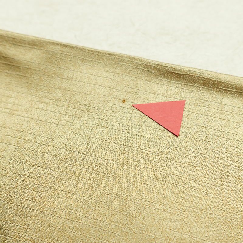 付け下げ 正絹 風景柄 袷仕立て 身丈157cm 裄丈65.5cm 箔 金彩 金糸 フォーマル 着物 ベージュ_画像18