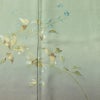 付け下げ 美品 しつけ糸付き 正絹 木の葉・植物柄 袷仕立て 身丈158cm 裄丈65cm 刺繍 共八掛 フォーマル 着物 緑・うぐいす色_画像6