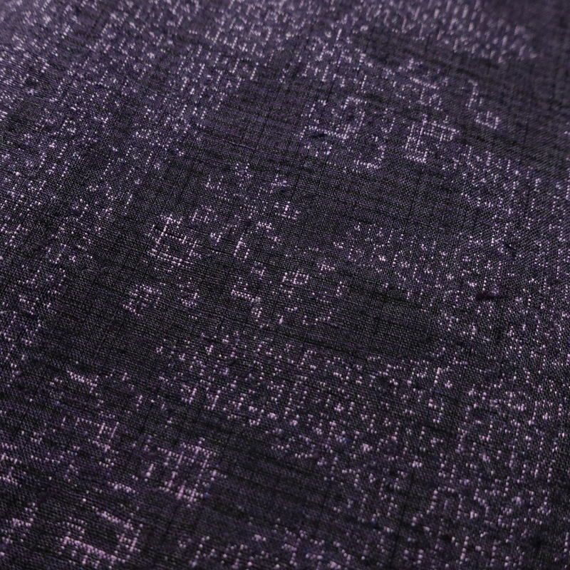 紬 美品 しつけ糸付き 正絹 縞柄・線柄 袷仕立て 身丈158cm 裄丈64cm 着物 紫・藤色_画像7