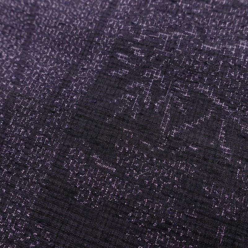 紬 美品 しつけ糸付き 正絹 縞柄・線柄 袷仕立て 身丈158cm 裄丈64cm 着物 紫・藤色_画像8