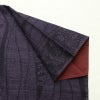 紬 美品 しつけ糸付き 正絹 縞柄・線柄 袷仕立て 身丈158cm 裄丈64cm 着物 紫・藤色_画像14