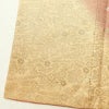 付け下げ 良品 落款入り 金駒刺繍 正絹 古典柄 袷仕立て 身丈163cm 裄丈66.5cm 箔 刺繍 金彩 フォーマル 着物 扇子 黄・黄土色_画像12