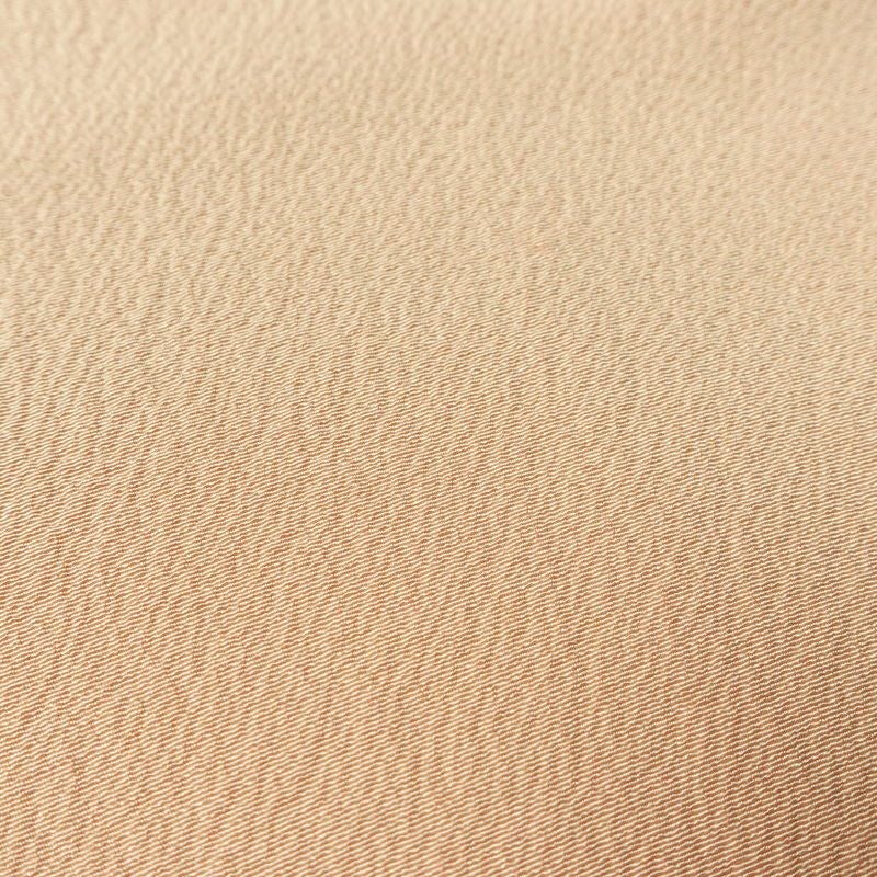 色無地 良品 茶渋染 落款入り 縮緬 一つ紋付き 正絹 無地 袷仕立て 身丈157cm 裄丈64cm フォーマル 着物 ベージュ_画像7