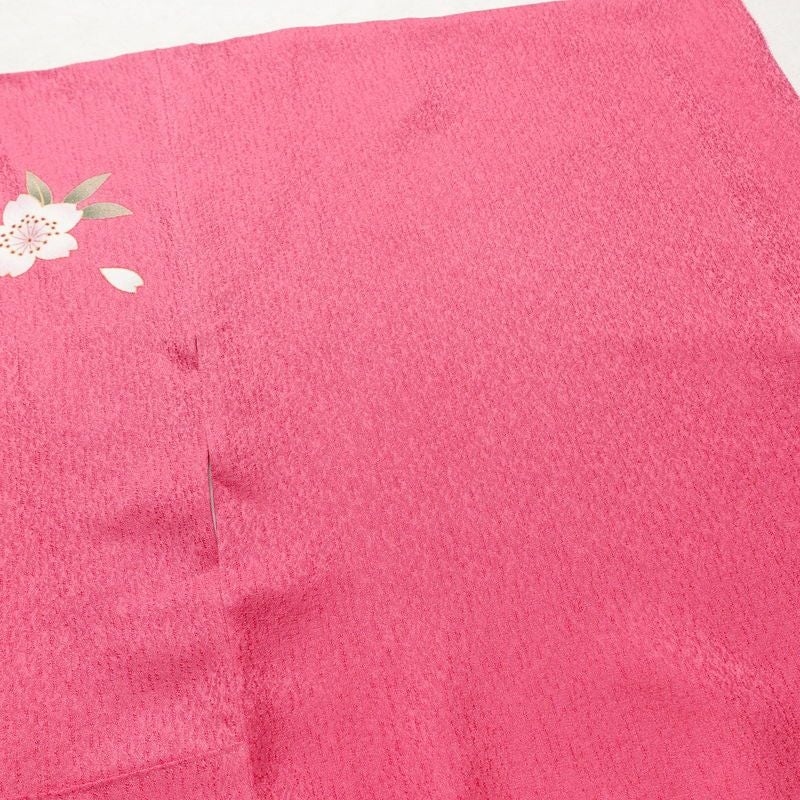 振袖 セット品 正絹 花柄 袷仕立て 身丈166.5cm 裄丈67.5cm 金彩 フォーマル 二十歳 着物 ピンク_画像12