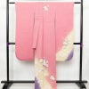 振袖 正絹 花柄 袷仕立て 身丈167.5cm 裄丈69cm 金彩 着物 二十歳 ピンク_画像2