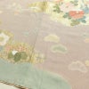 訪問着 良品 縮緬 絞り 一つ紋付き 正絹 花柄 袷仕立て 身丈162cm 裄丈67cm 箔 菊 フォーマル 着物 ピンク_画像12
