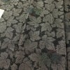 大島紬 正絹 木の葉・植物柄 袷仕立て 証紙なし 身丈160.5cm 裄丈65cm 着物 茶_画像5