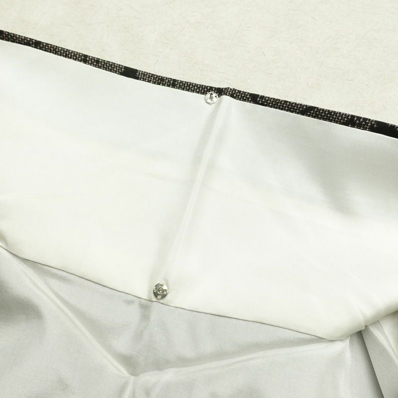 大島紬 正絹 木の葉・植物柄 袷仕立て 証紙なし 身丈160.5cm 裄丈65cm 着物 茶_画像20