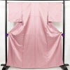 小紋 良品 しつけ糸付き 混紡 その他の柄 袷仕立て 身丈163cm 裄丈66cm 着物 ピンク_画像1