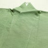 色無地 良品 しつけ糸付き 一つ紋付き 正絹 木の葉・植物柄 袷仕立て 身丈160cm 裄丈65cm フォーマル 着物 露芝 緑・うぐいす色_画像16