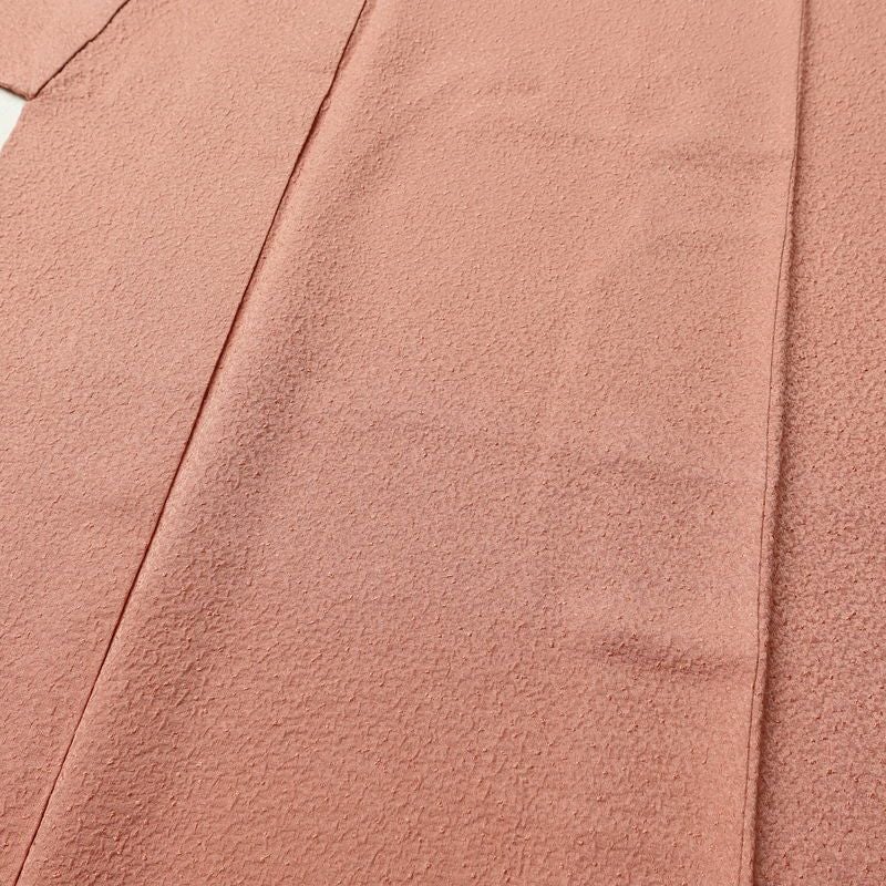 色無地 一つ紋付き 正絹 無地 袷仕立て 身丈150.5cm 裄丈63cm フォーマル 着物 ピンク_画像5